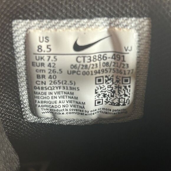 Nike Free Metcon 4 College Navy/White Mens Size 8.5 Training Sneakers CT3886-491 - Picture 7 of 7